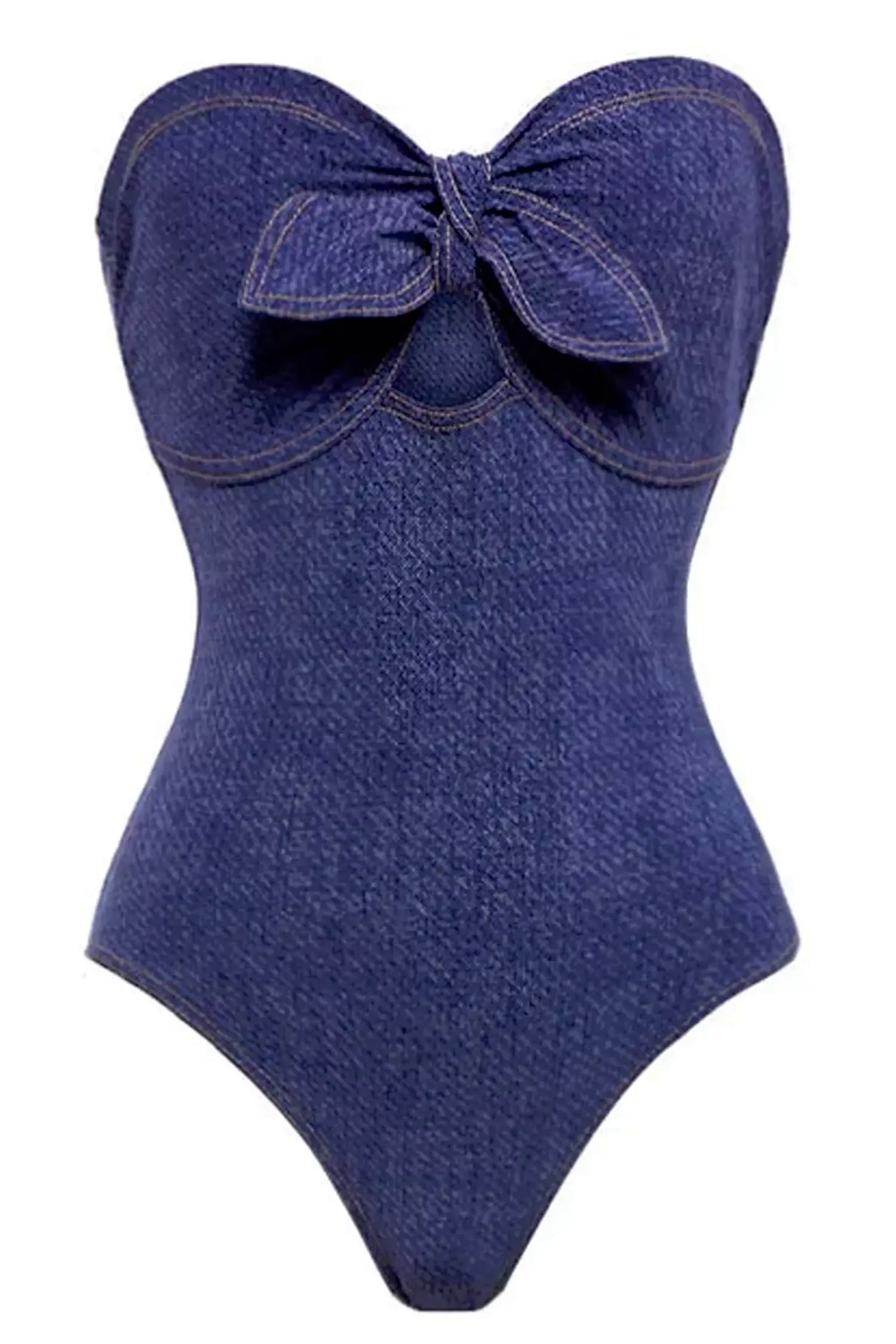 Kamilah Blue Cowboy Style Swimwear Kamilah Blue Cowboy Style Swimwear