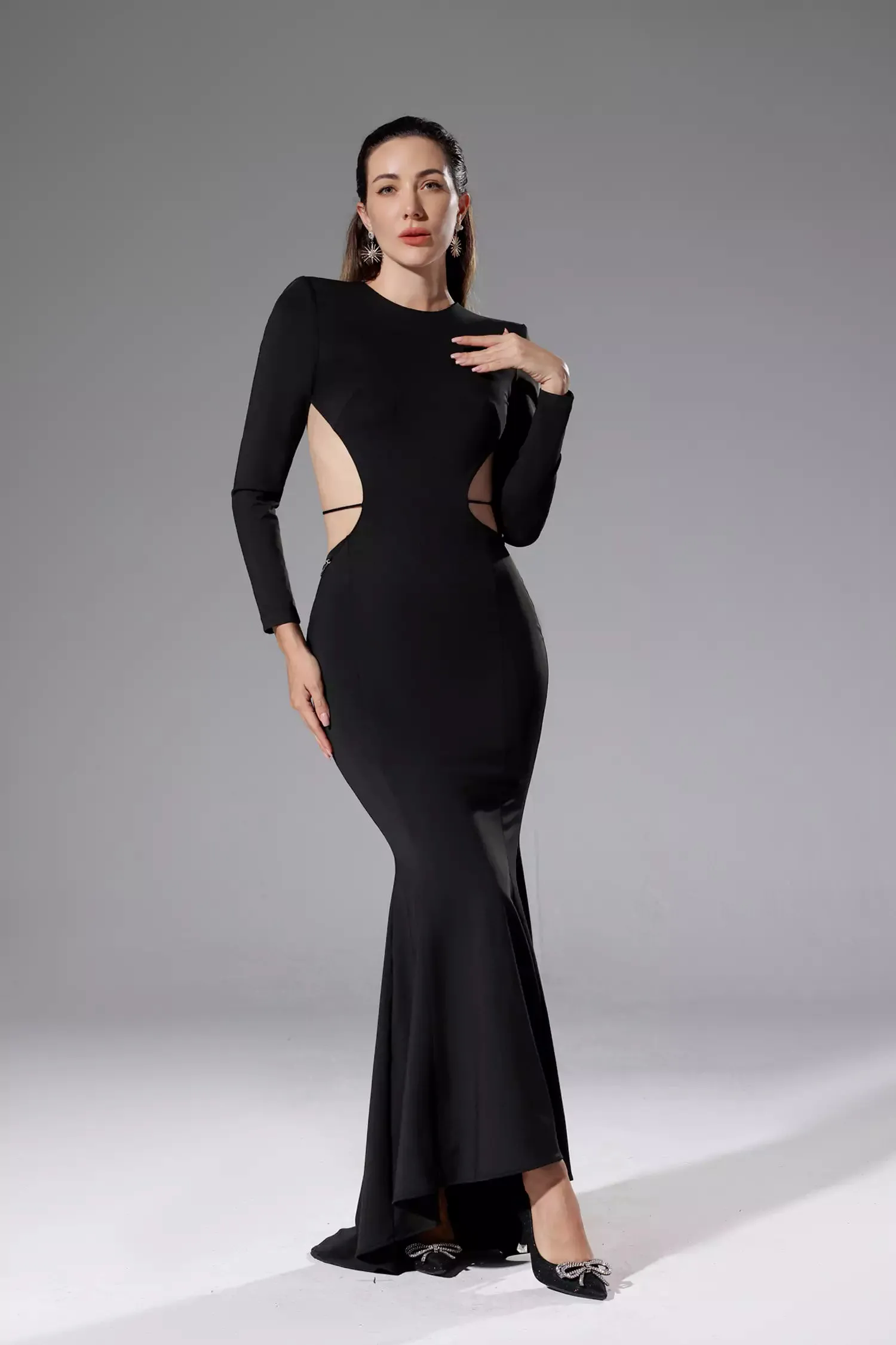Miriam Black Backless Diamante Dress Miriam Black Backless Diamante Dress