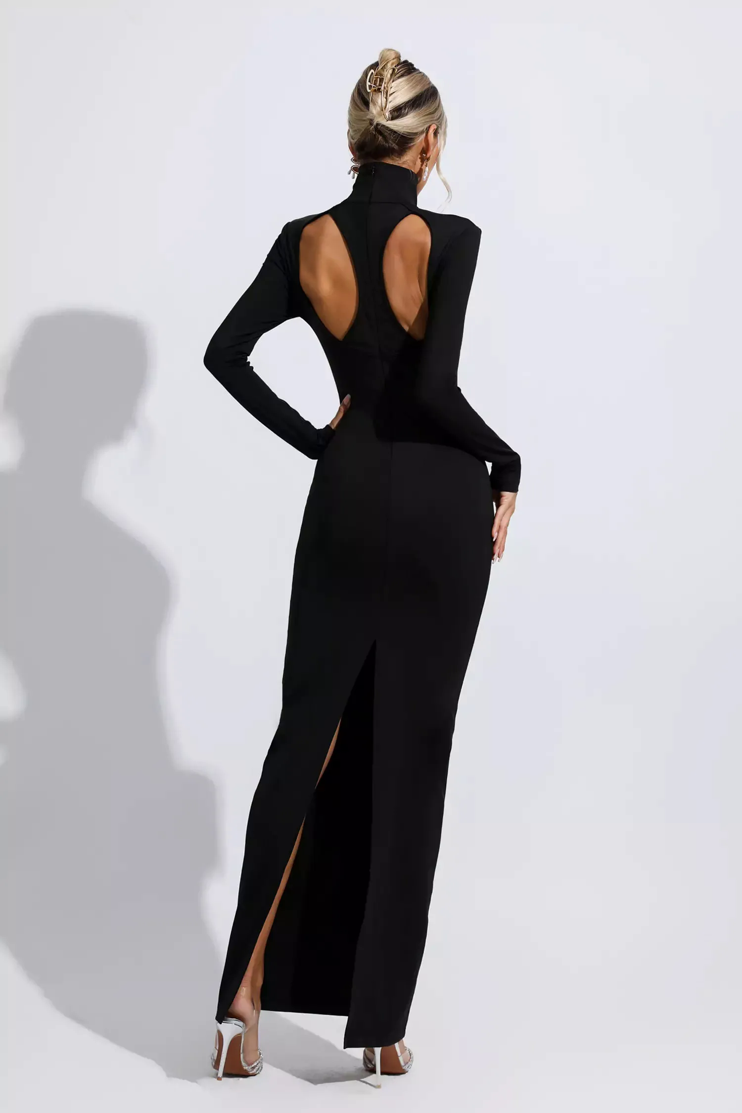 Carly Black Cutout Maxi Dress Carly Black Cutout Maxi Dress