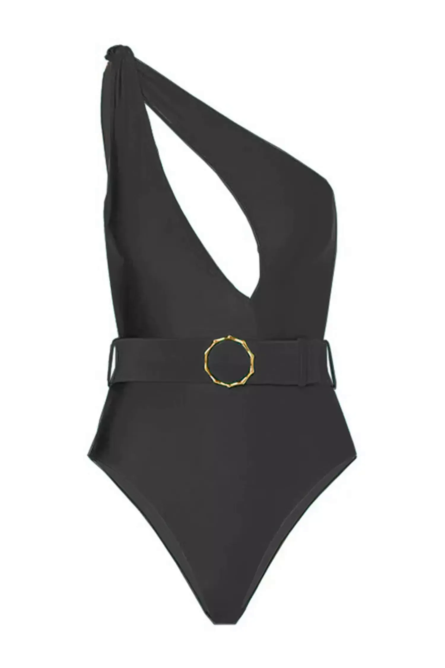 Scarlette Black One Shoulder Belted Swimwear Scarlette Black One Shoulder Belted Swimwear