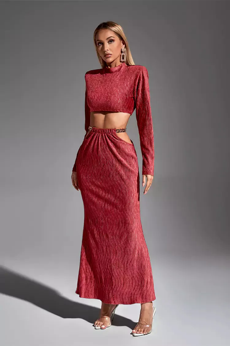Phoebe Brick Red Chain Set Phoebe Brick Red Chain Set