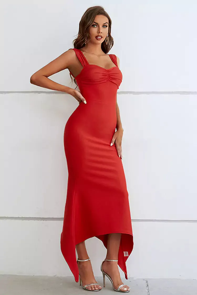 Alayah Red Bandage Maxi Dress Alayah Red Bandage Maxi Dress