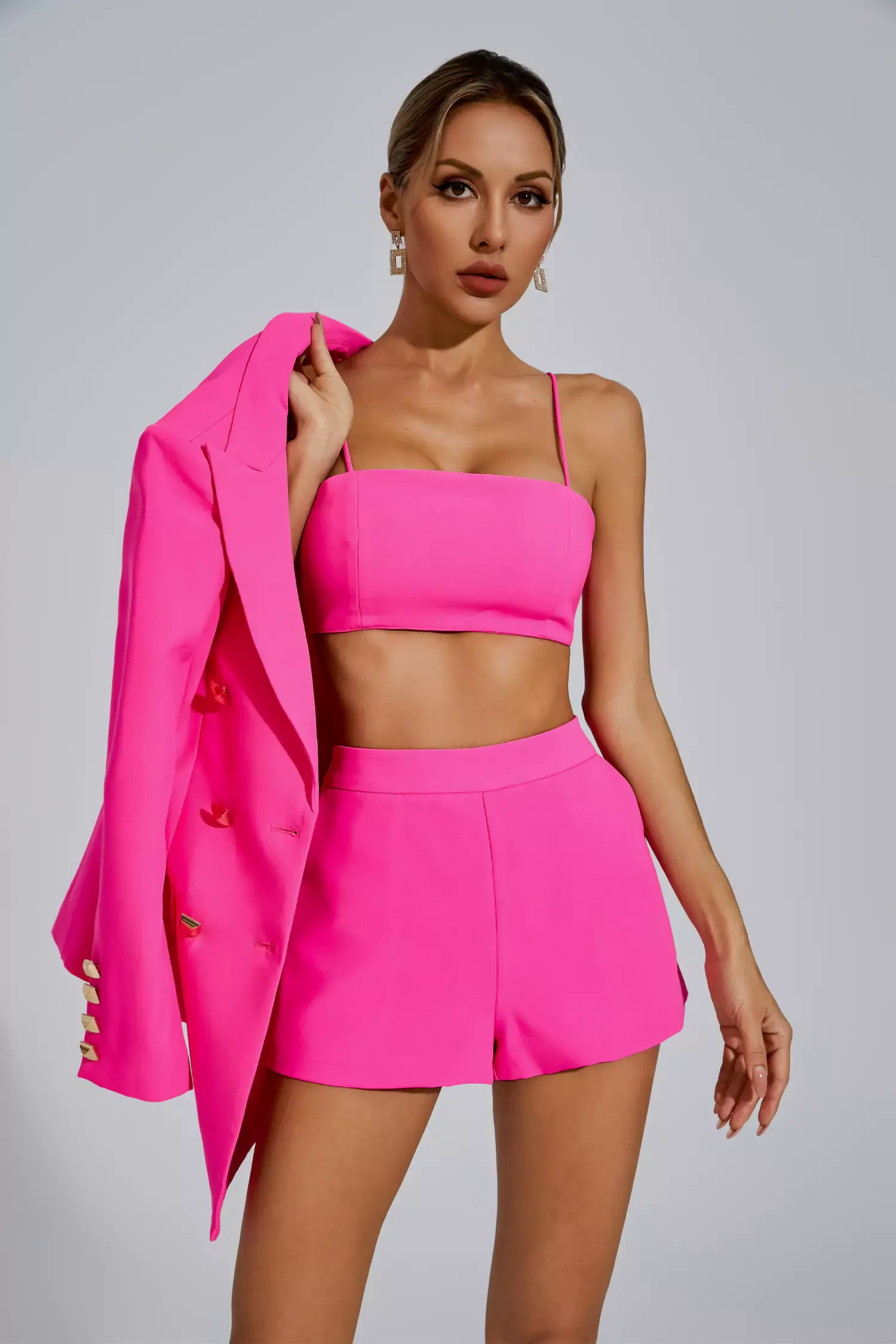 Adalee Rose Red Blazer Set Adalee Rose Red Blazer Set