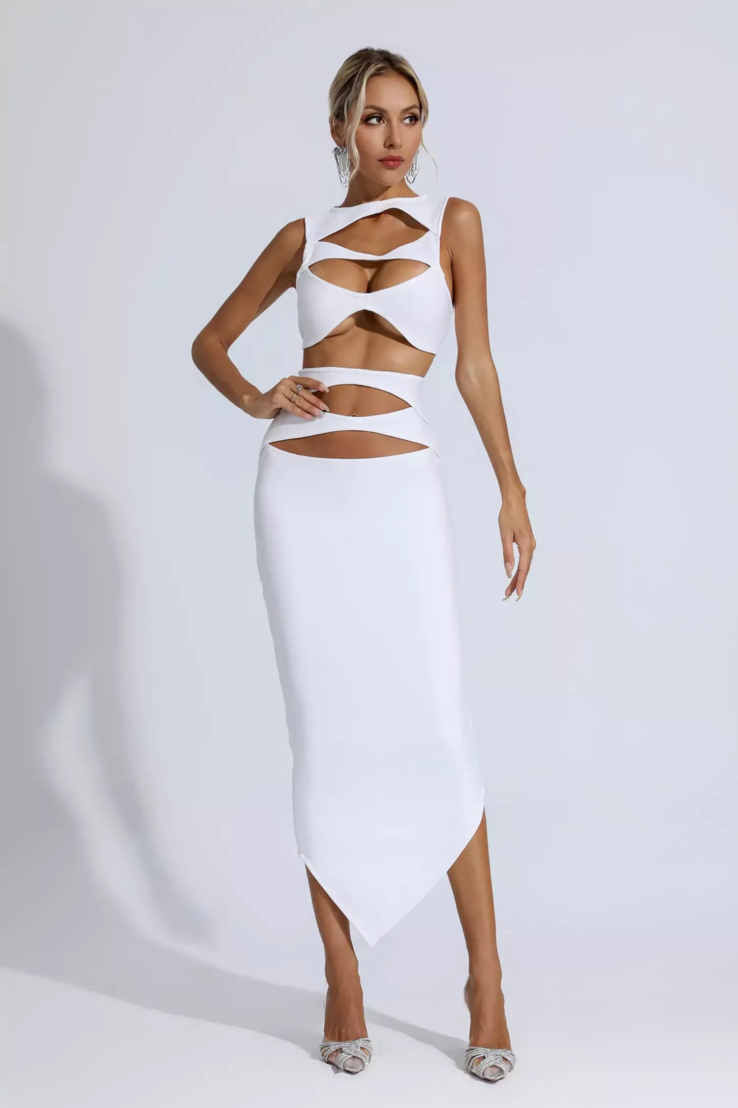 Gabrielle White Bandage Set Gabrielle White Bandage Set