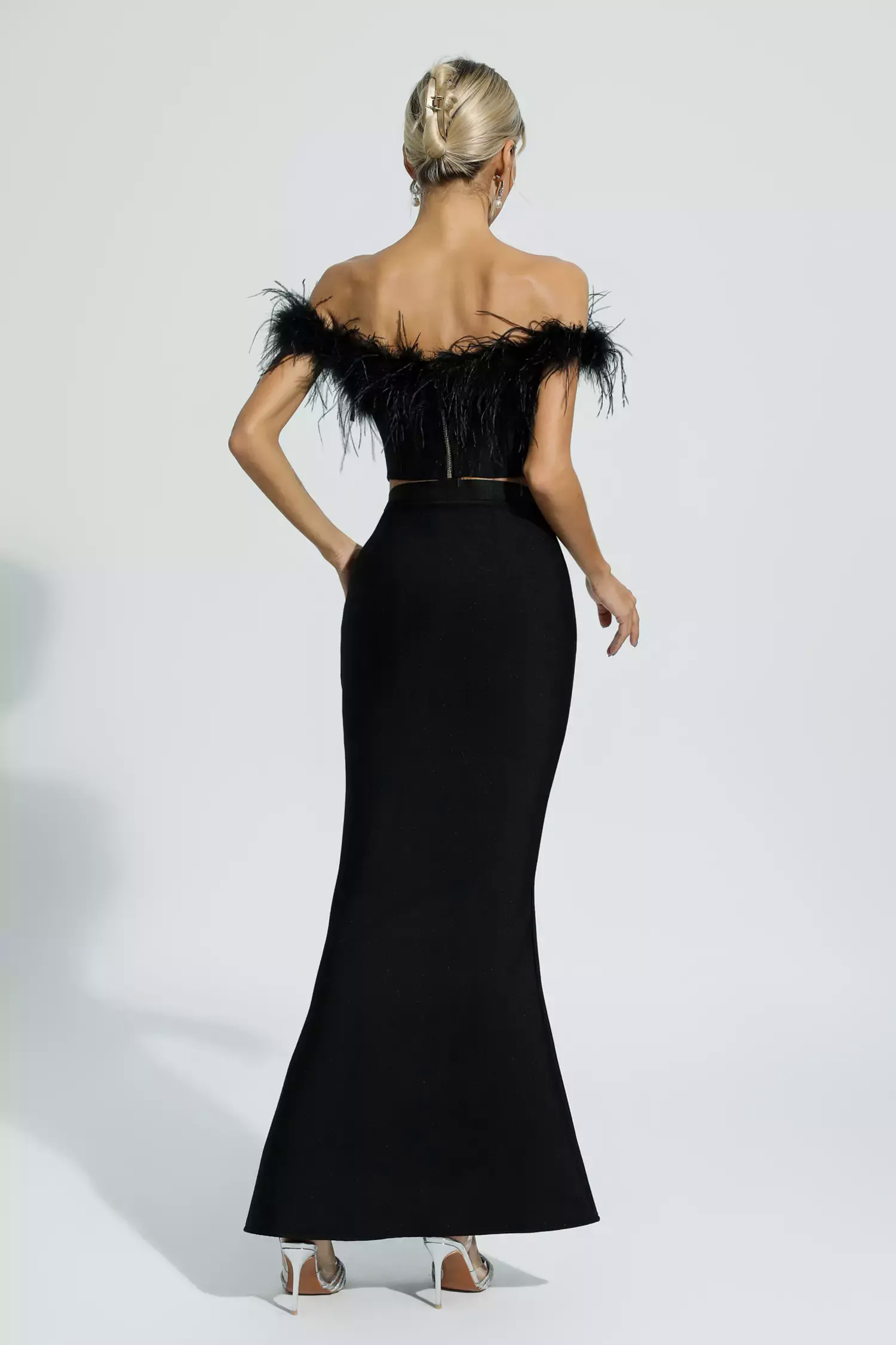 Ellianna Black Feather Bandage Set Ellianna Black Feather Bandage Set