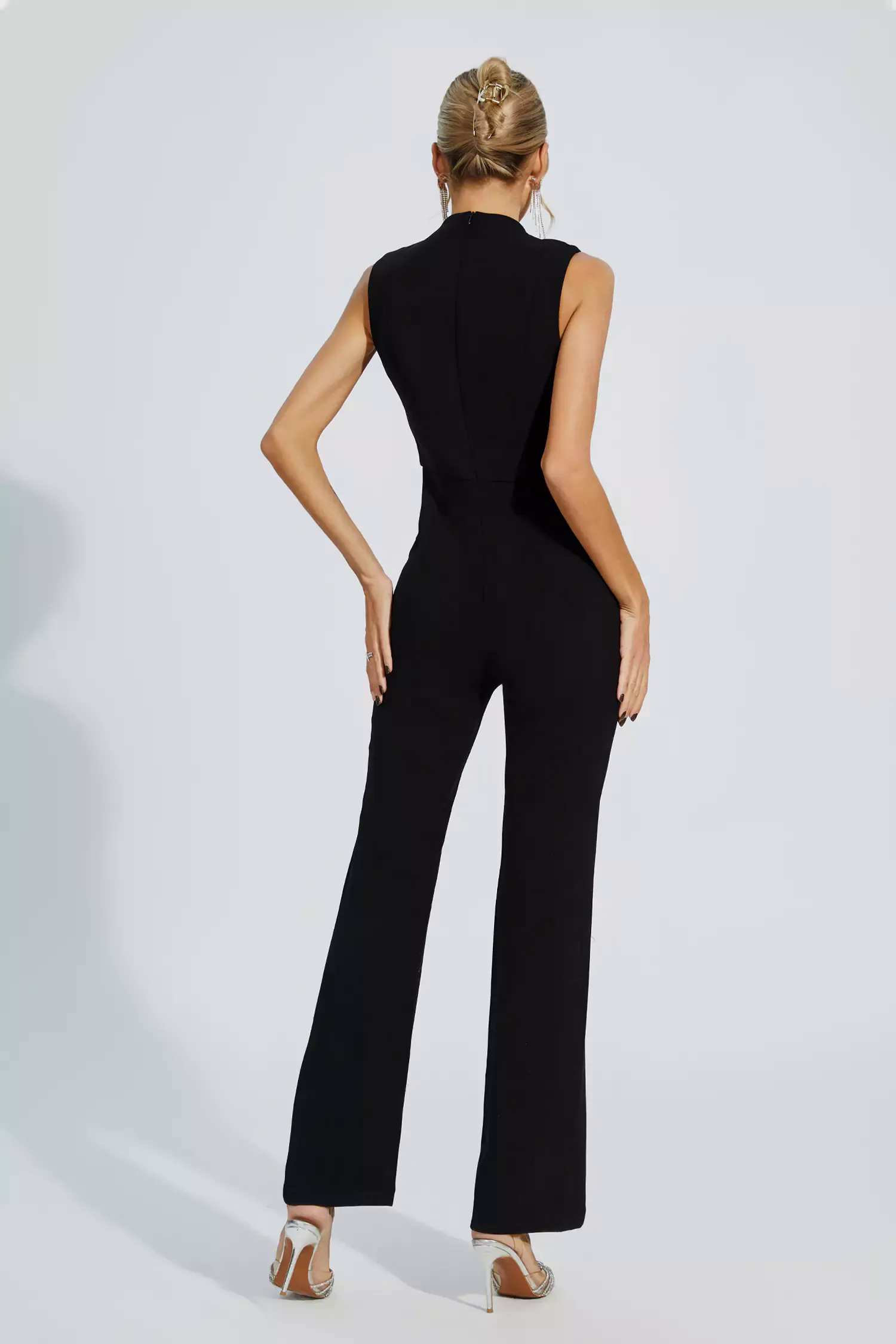 Elliot Black Beaded Diamond Jumpsuit Elliot Black Beaded Diamond Jumpsuit