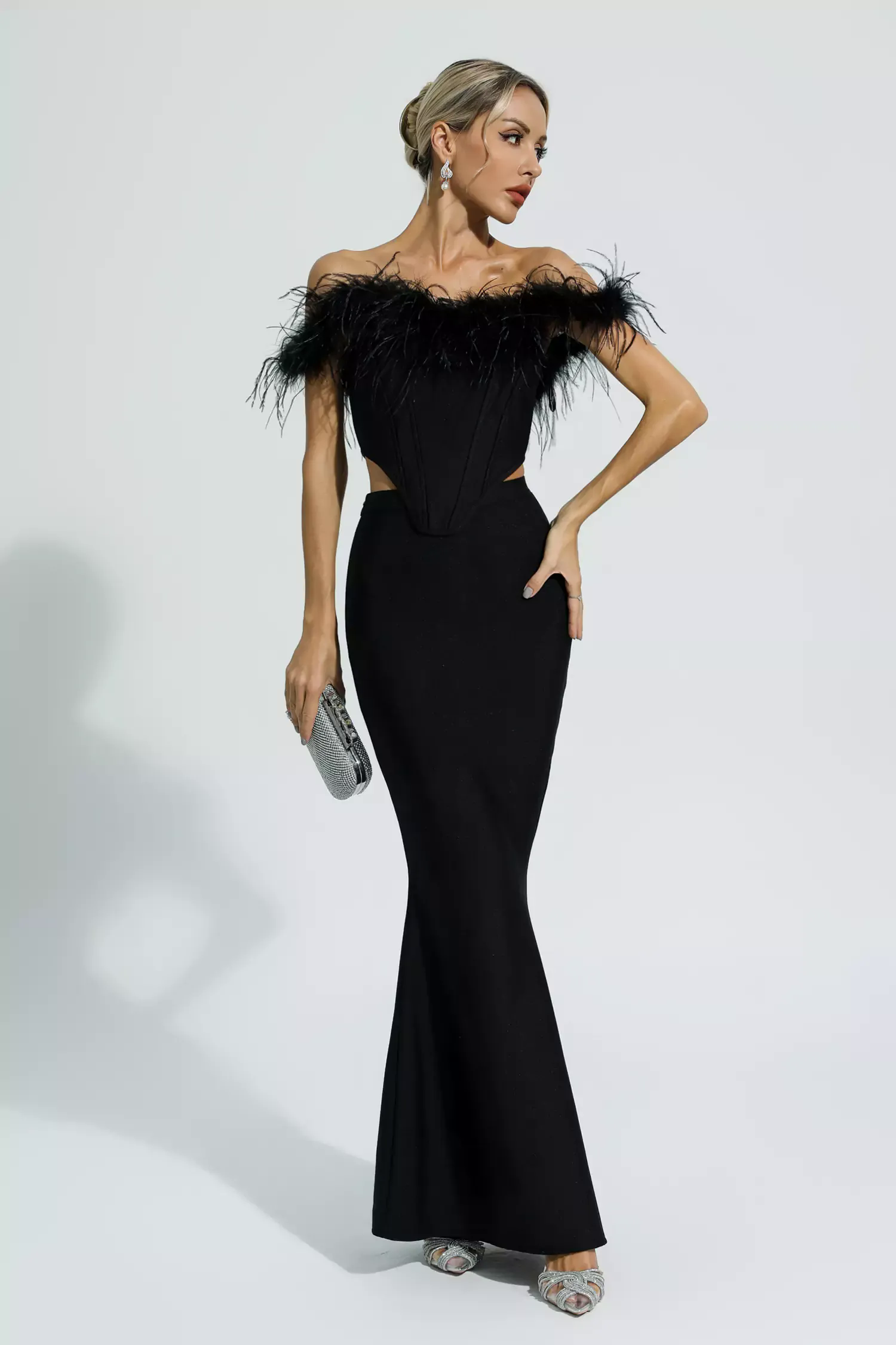 Ellianna Black Feather Bandage Set Ellianna Black Feather Bandage Set