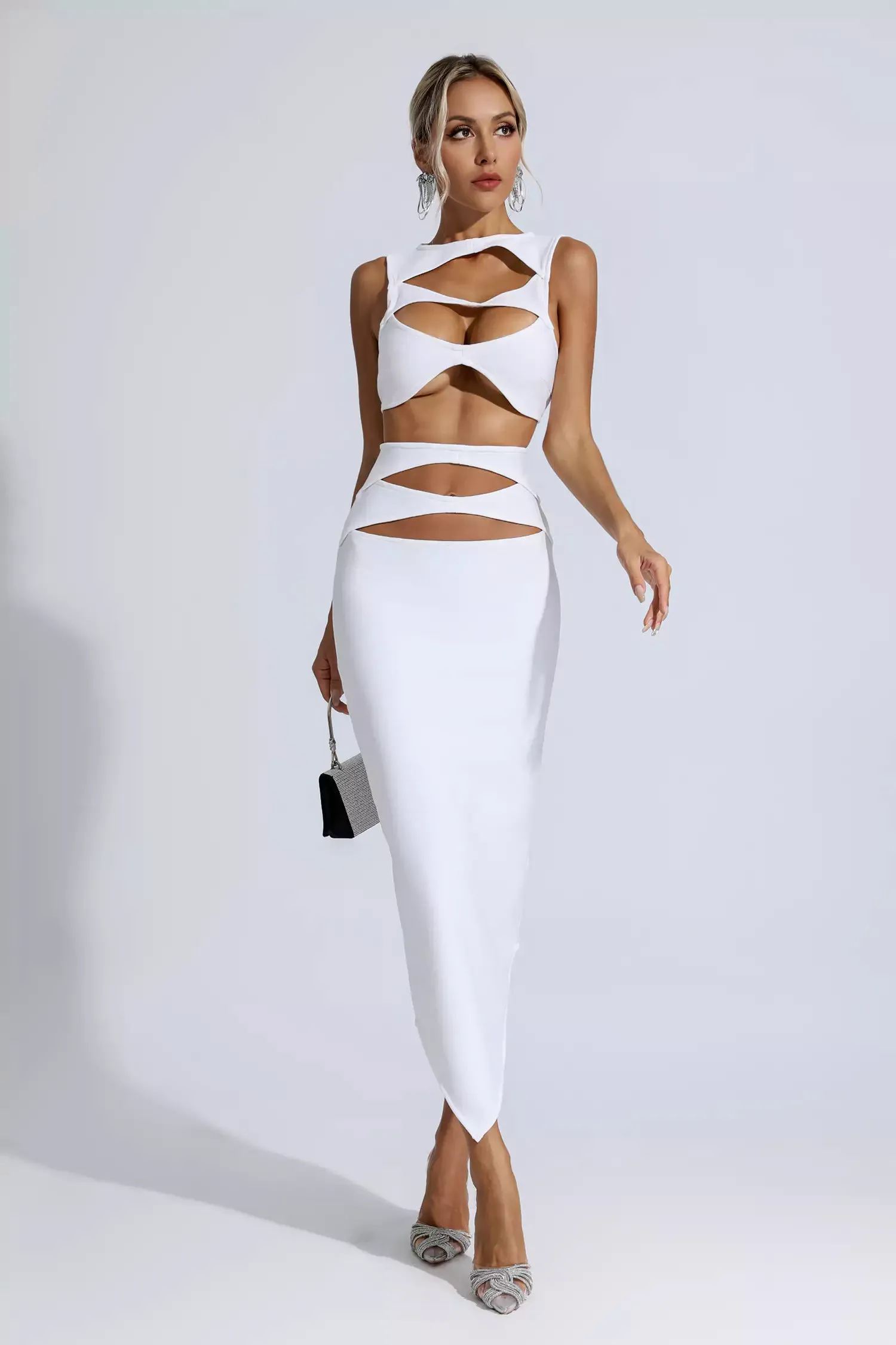 Gabrielle White Bandage Set Gabrielle White Bandage Set