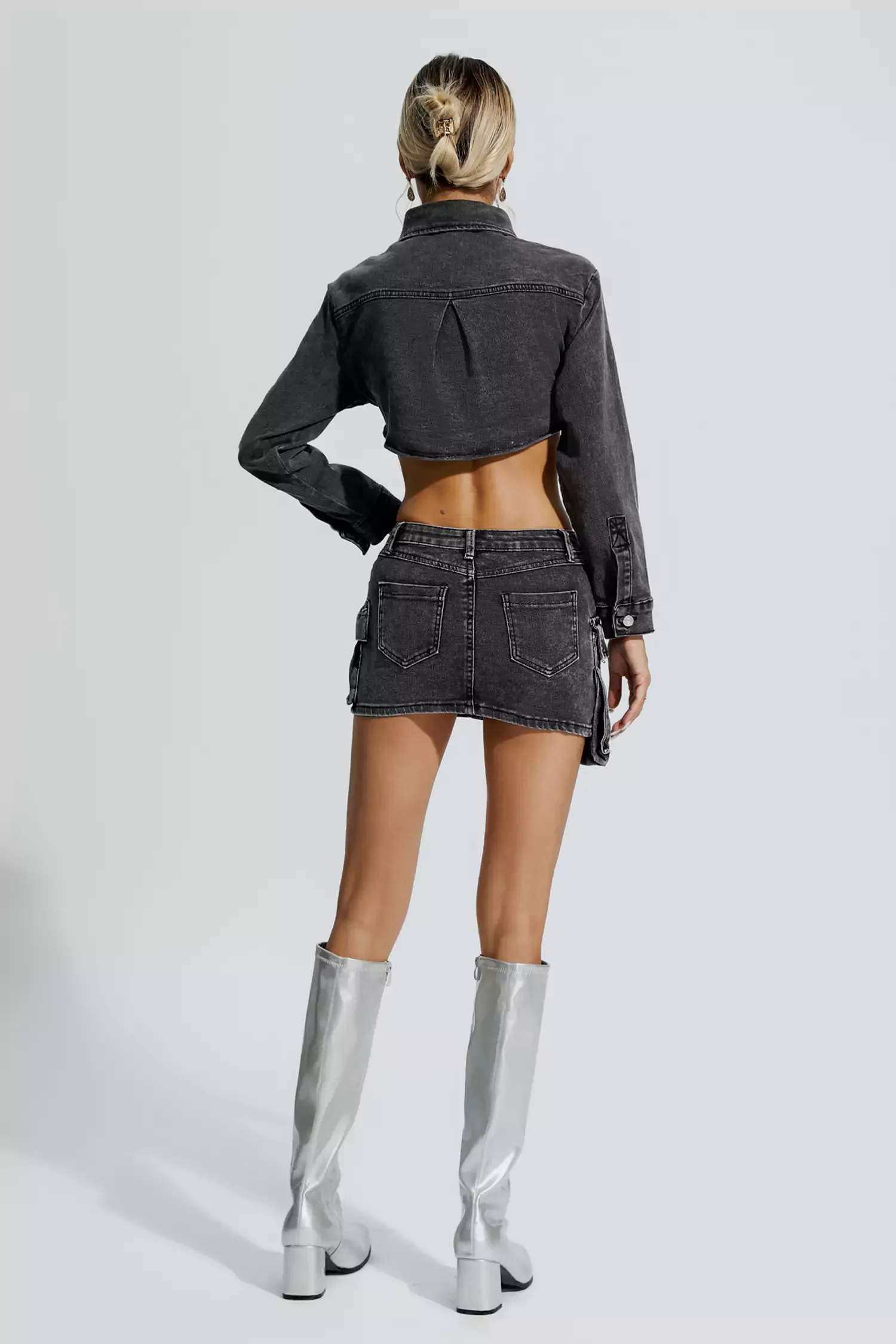 Sierra Grey Irregular Denim Set Sierra Grey Irregular Denim Set