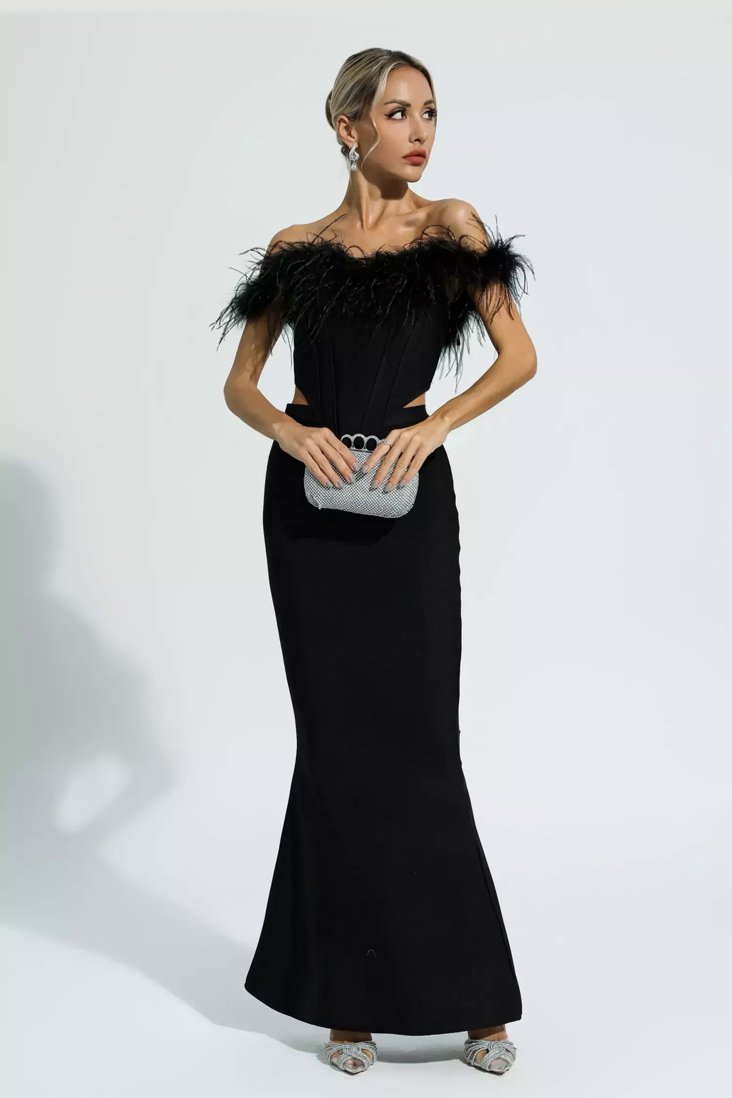 Ellianna Black Feather Bandage Set Ellianna Black Feather Bandage Set