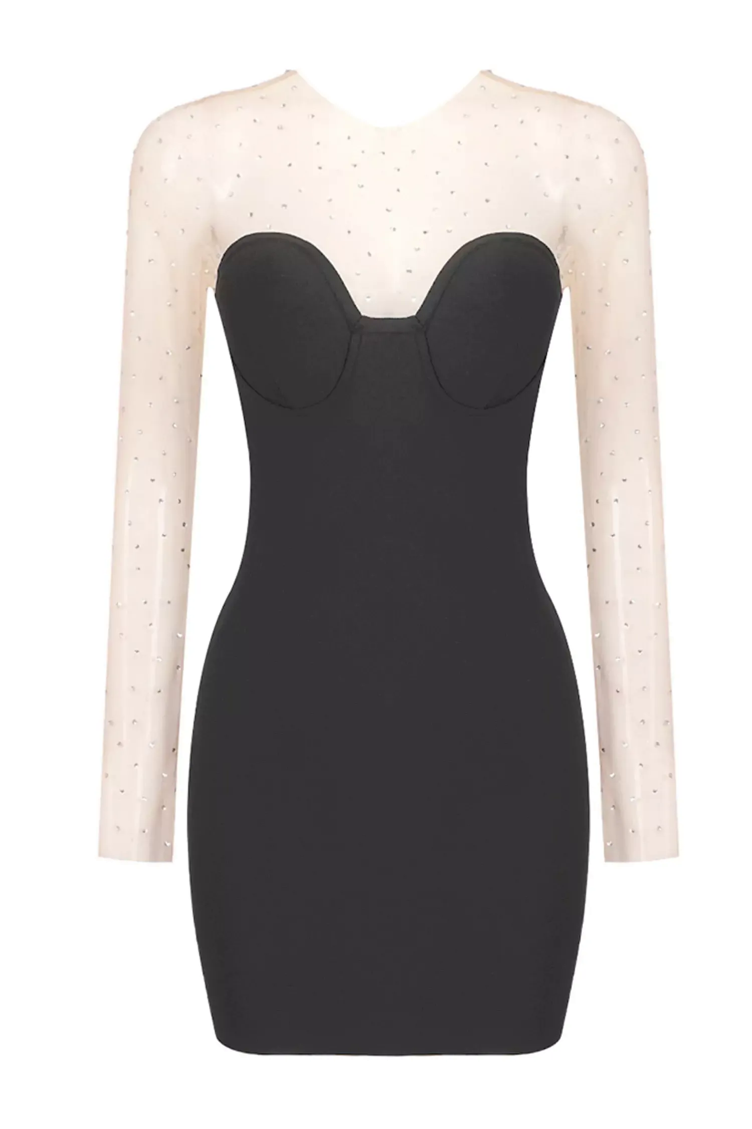 Baylor Black Beaded Bandage Dress Baylor Black Beaded Bandage Dress