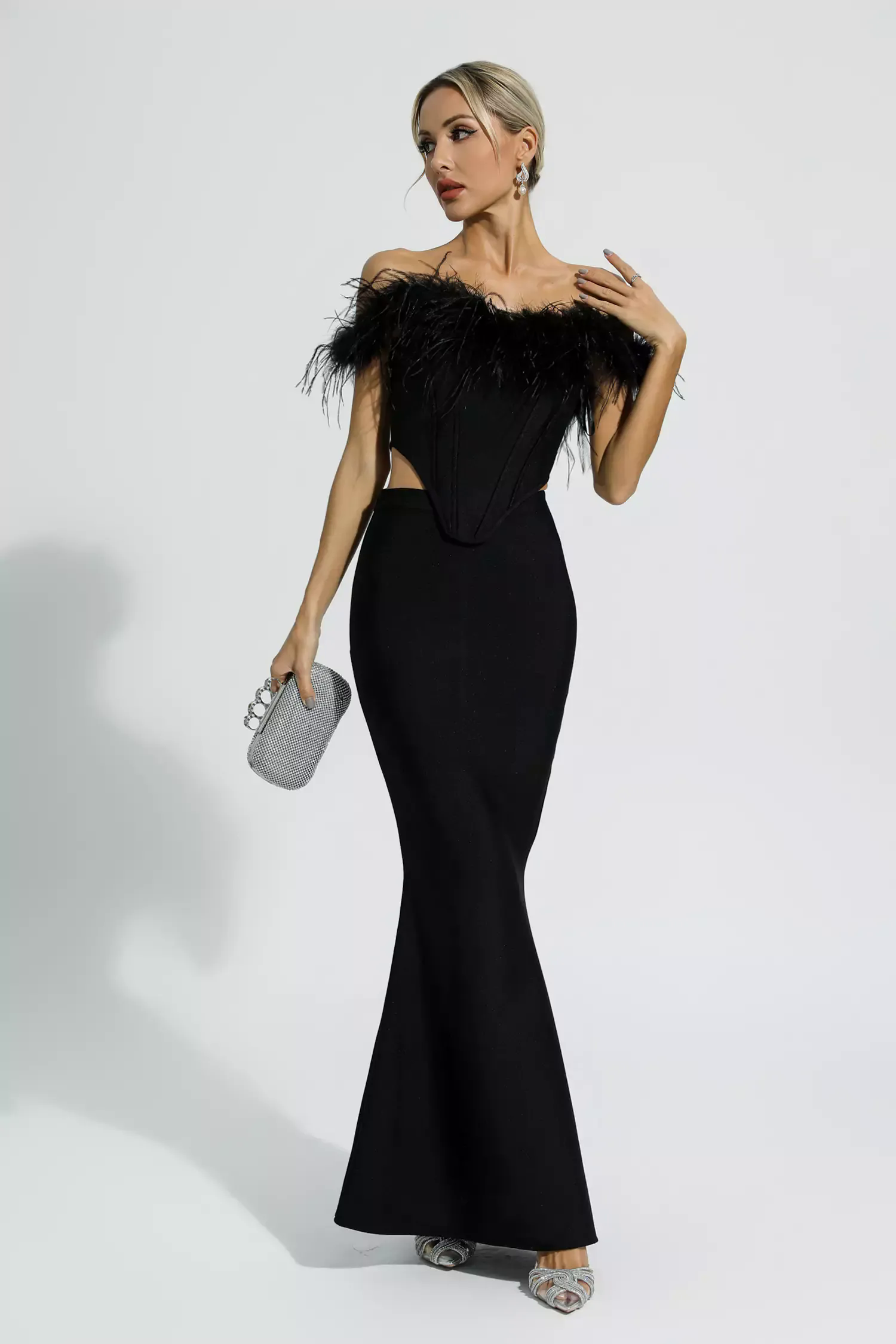 Ellianna Black Feather Bandage Set Ellianna Black Feather Bandage Set