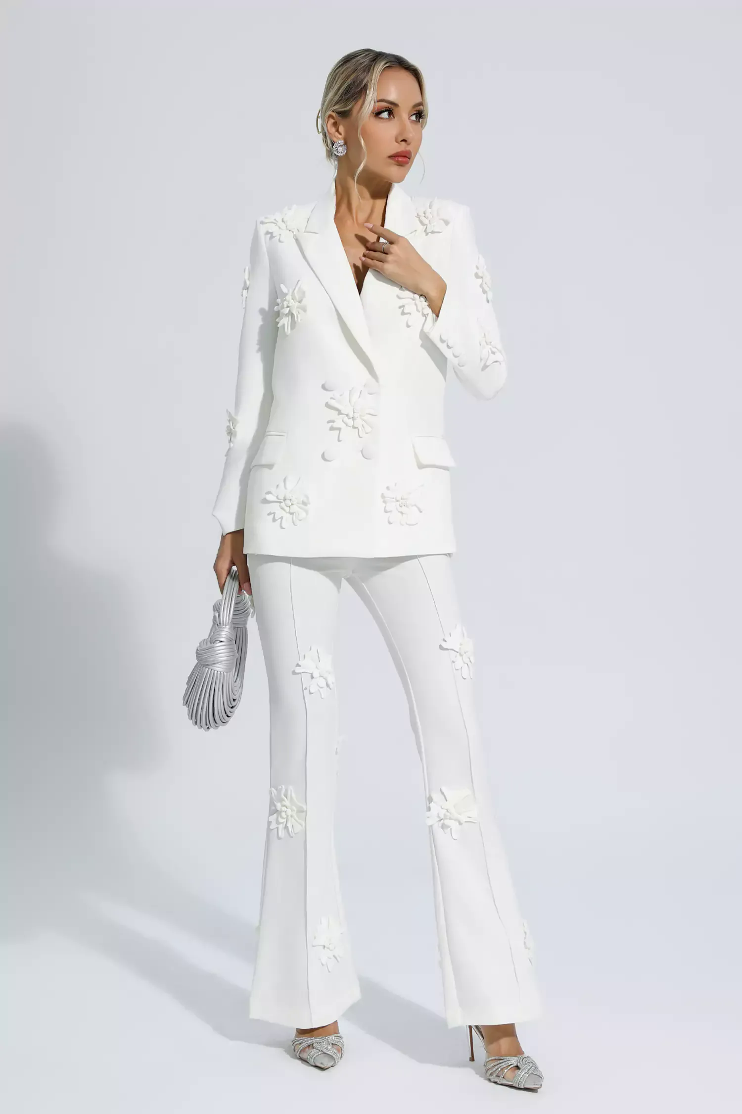 Ari White Jacquard Floral Blazer Set Ari White Jacquard Floral Blazer Set