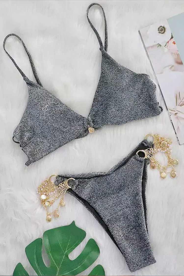 Stevie Black Metal Chain Bikini Stevie Black Metal Chain Bikini