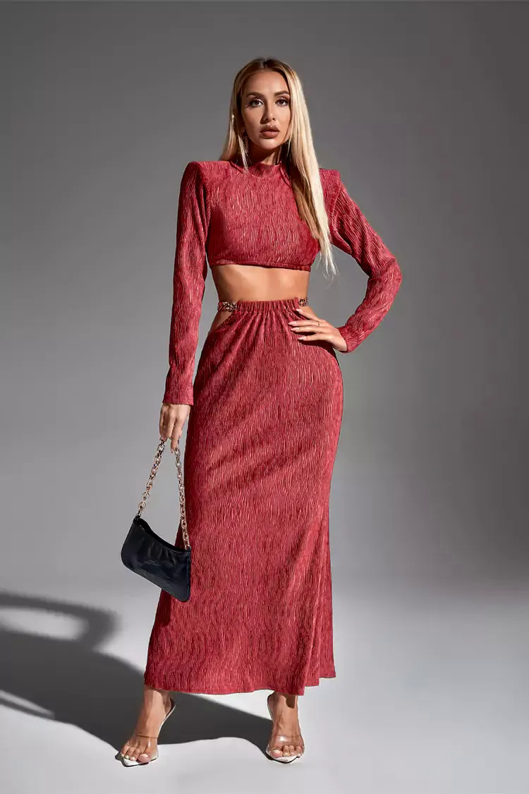 Phoebe Brick Red Chain Set Phoebe Brick Red Chain Set