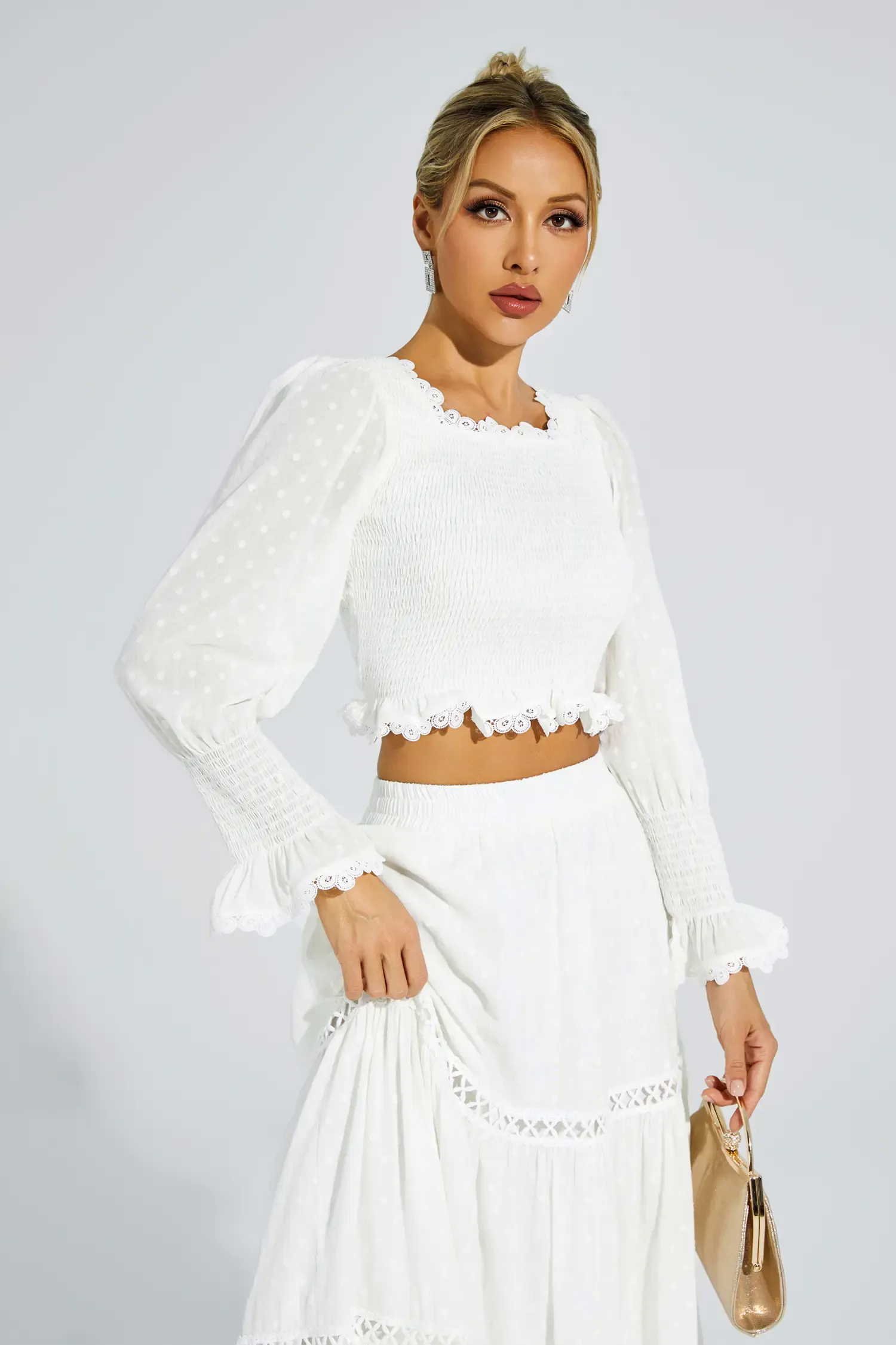 Jonas White Polka Dot Set