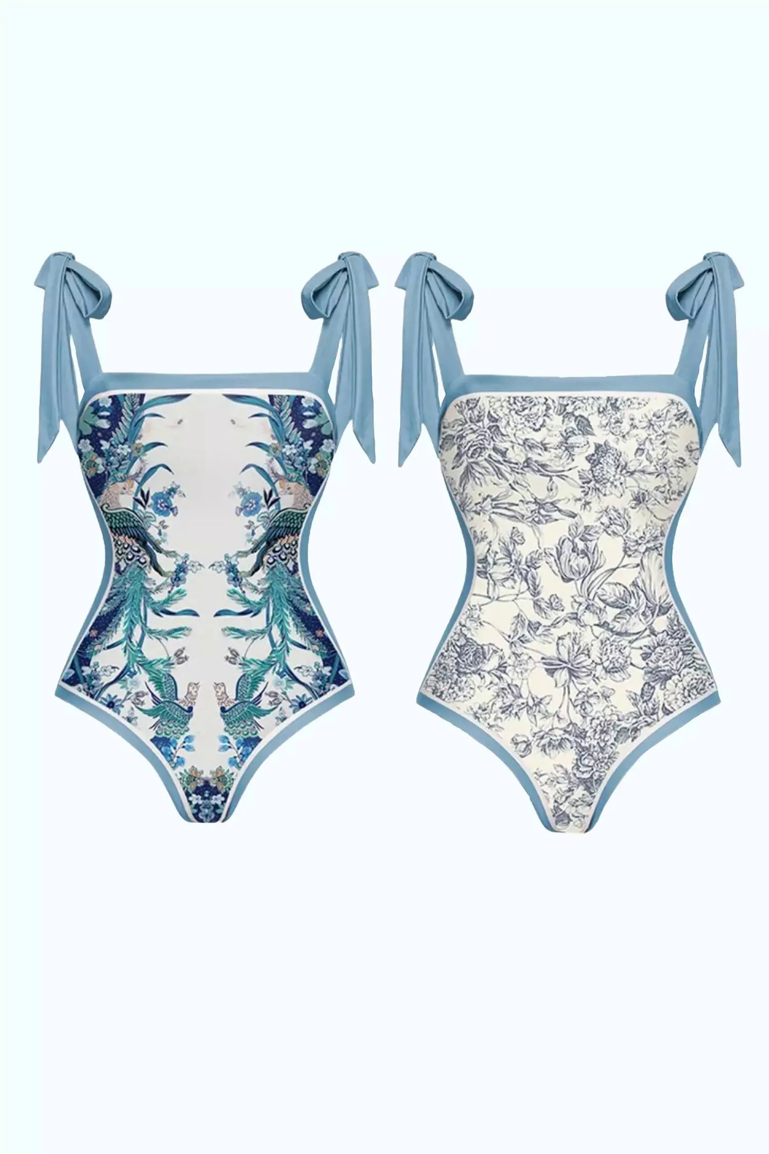 Selah Blue Printed Swimwear Selah Blue Printed Swimwear