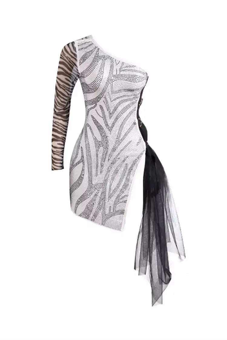 Catherine Black White Mini Dress Catherine Black White Mini Dress