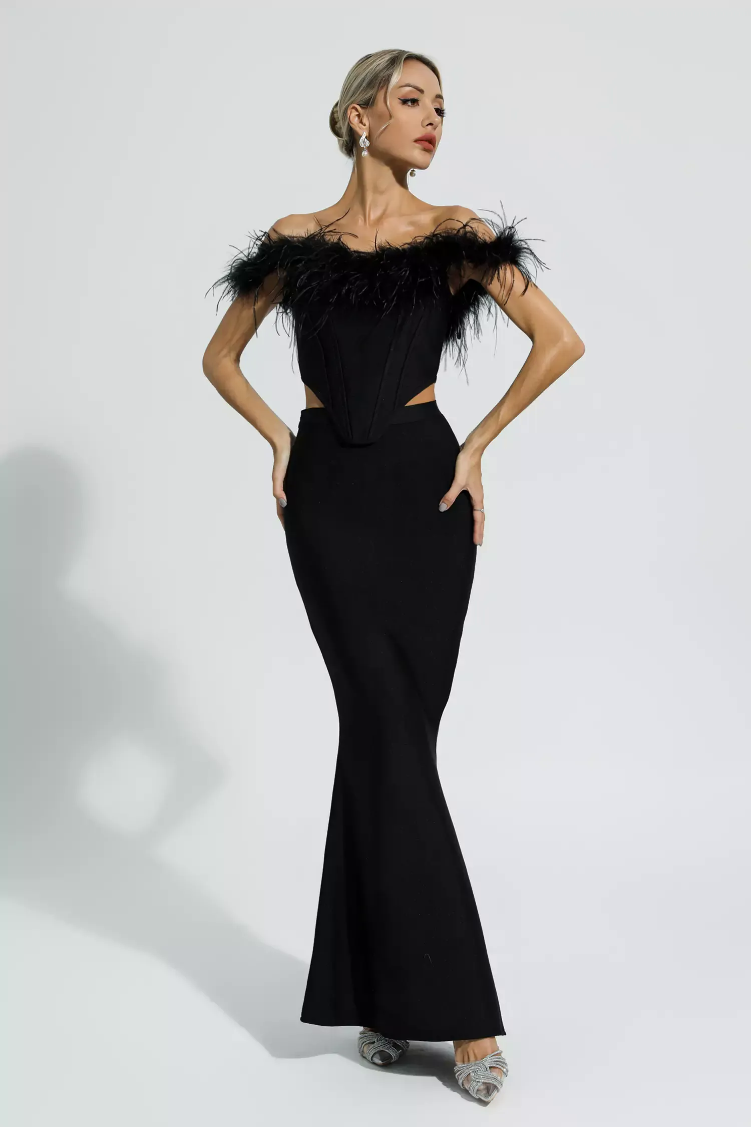 Ellianna Black Feather Bandage Set Ellianna Black Feather Bandage Set