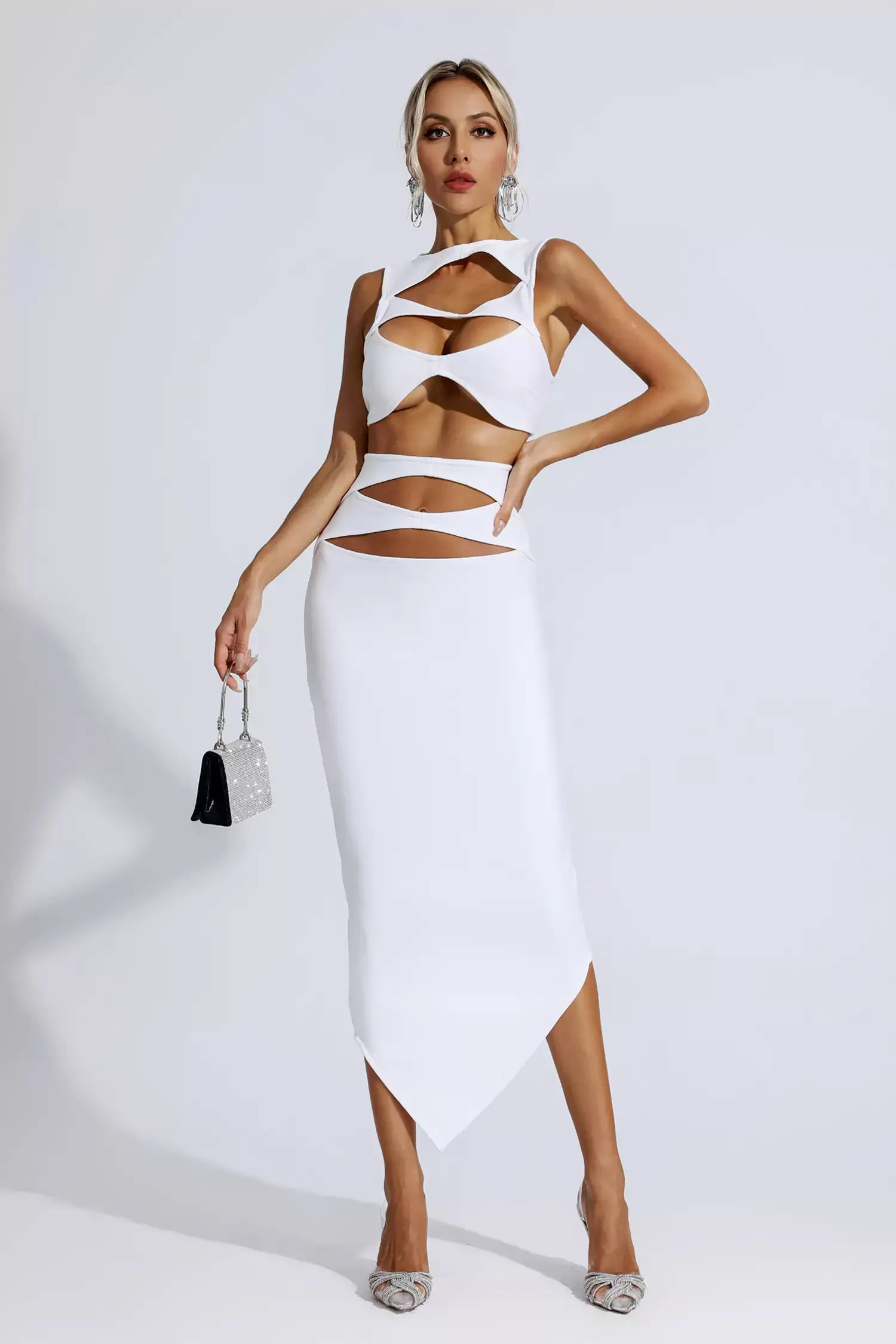 Gabrielle White Bandage Set Gabrielle White Bandage Set