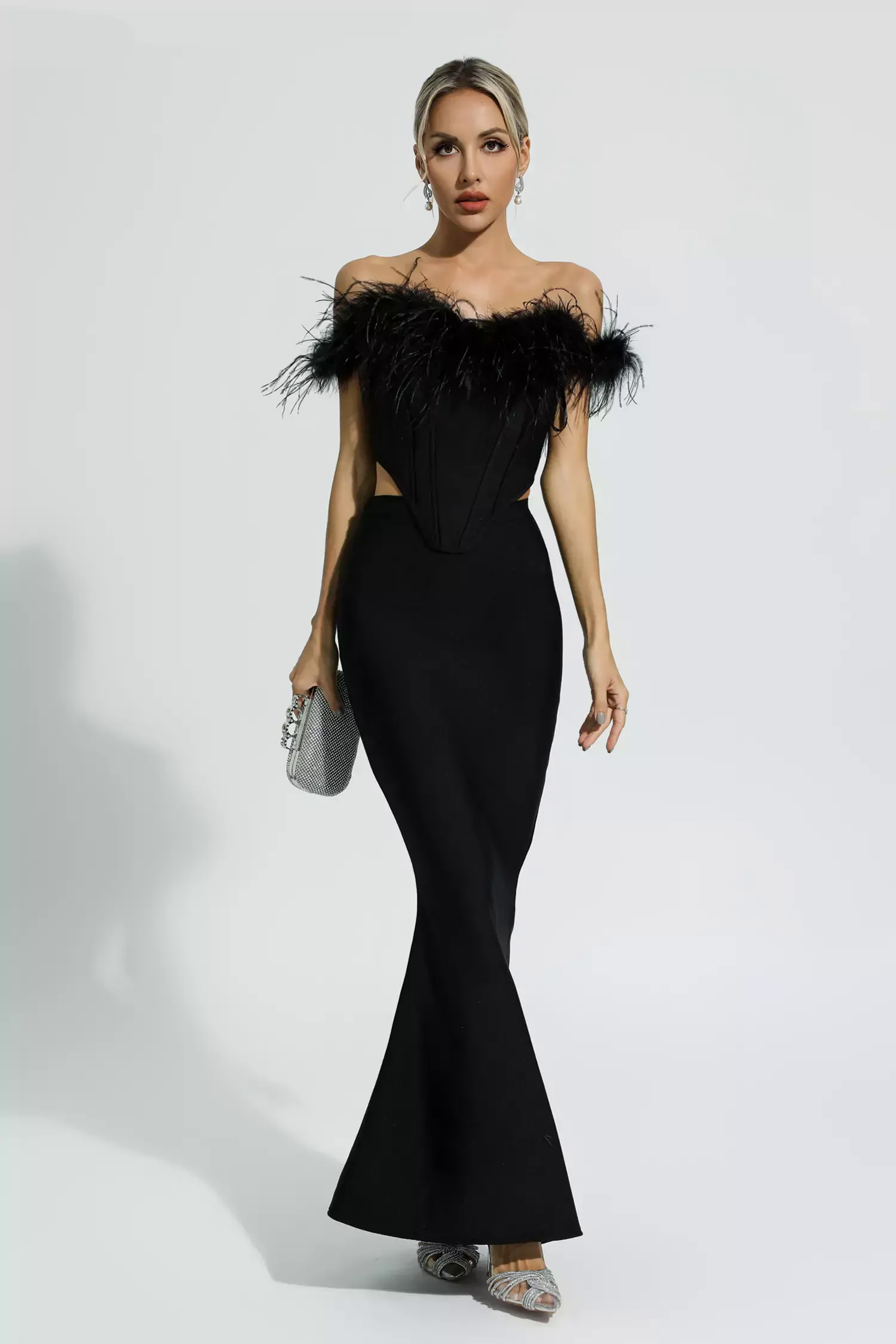 Ellianna Black Feather Bandage Set Ellianna Black Feather Bandage Set