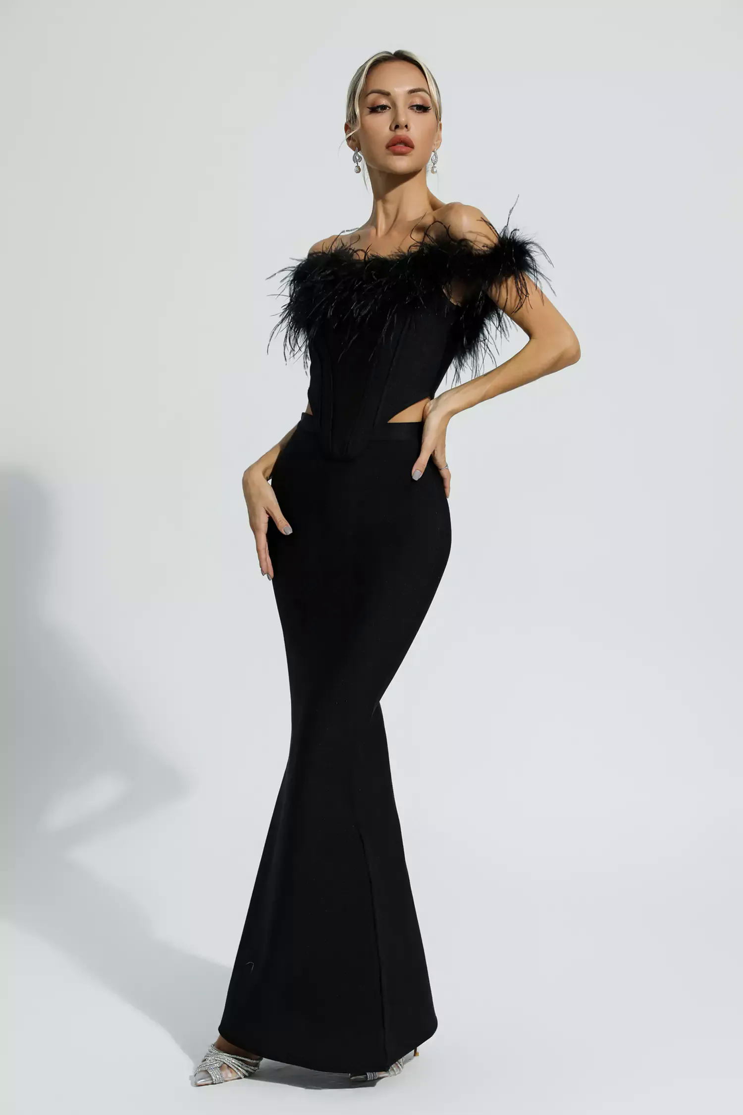 Ellianna Black Feather Bandage Set