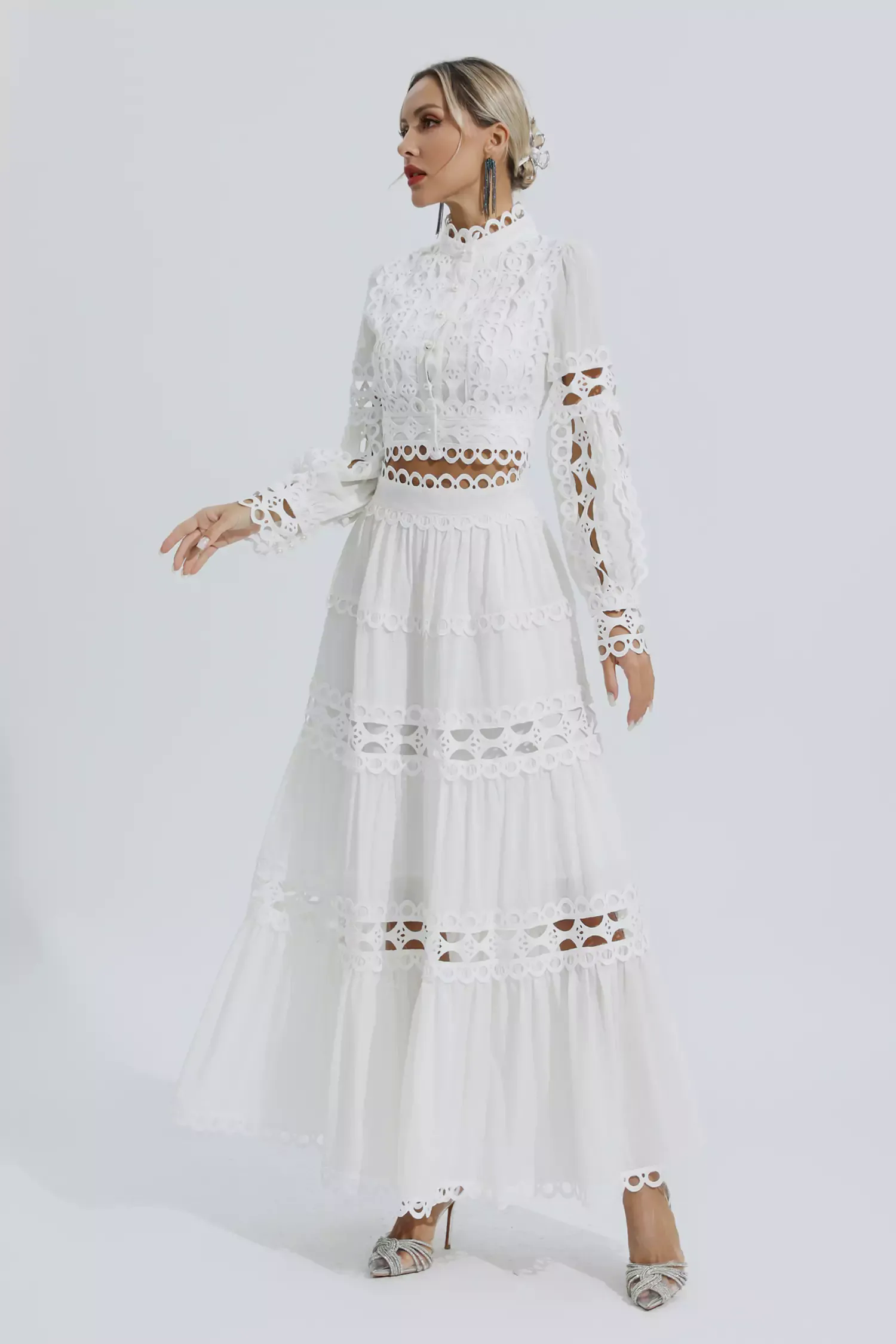 Bonnie White Lace Hollow Set Bonnie White Lace Hollow Set