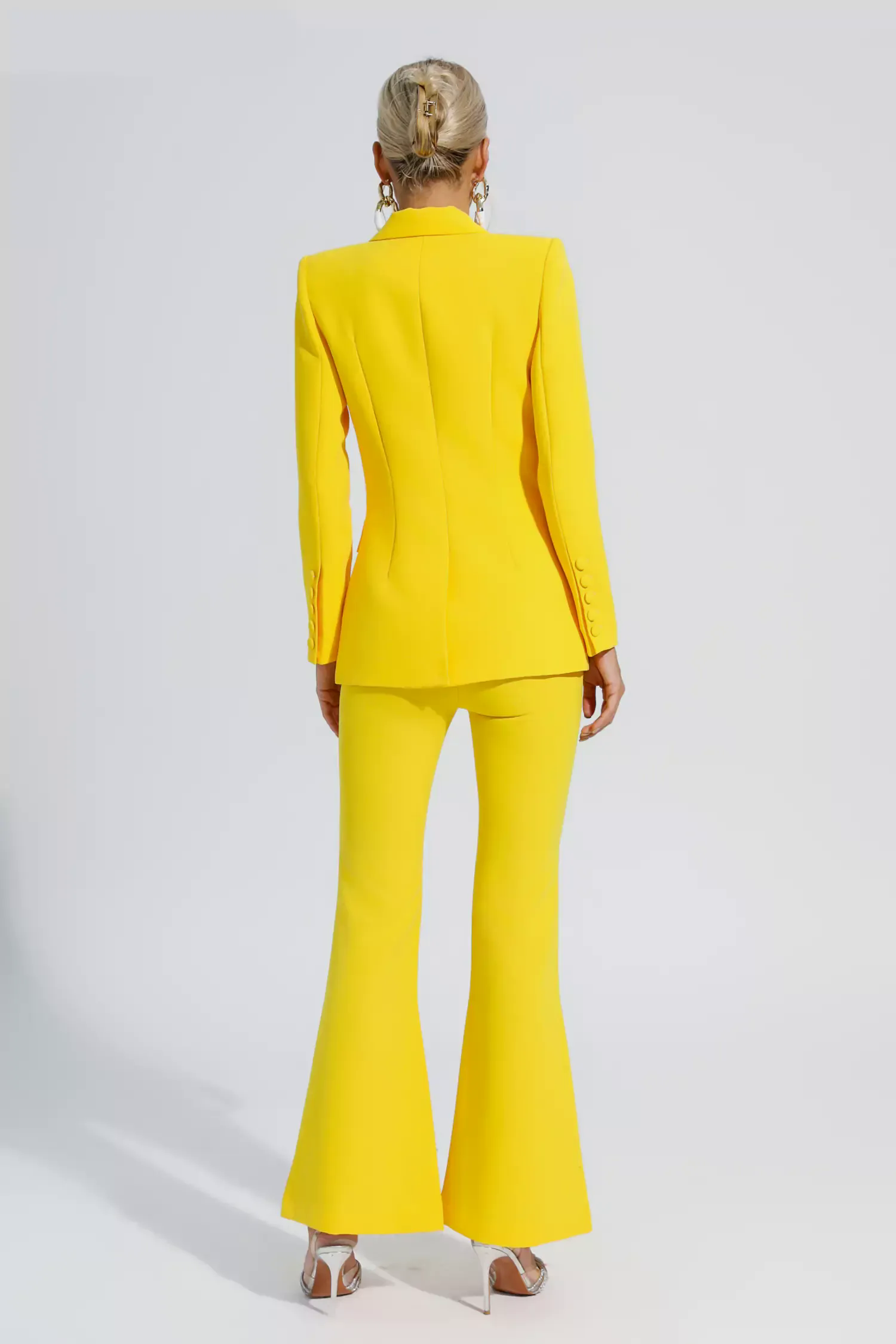 Sylvie Yellow Long Sleeve Blazer Set Sylvie Yellow Long Sleeve Blazer Set