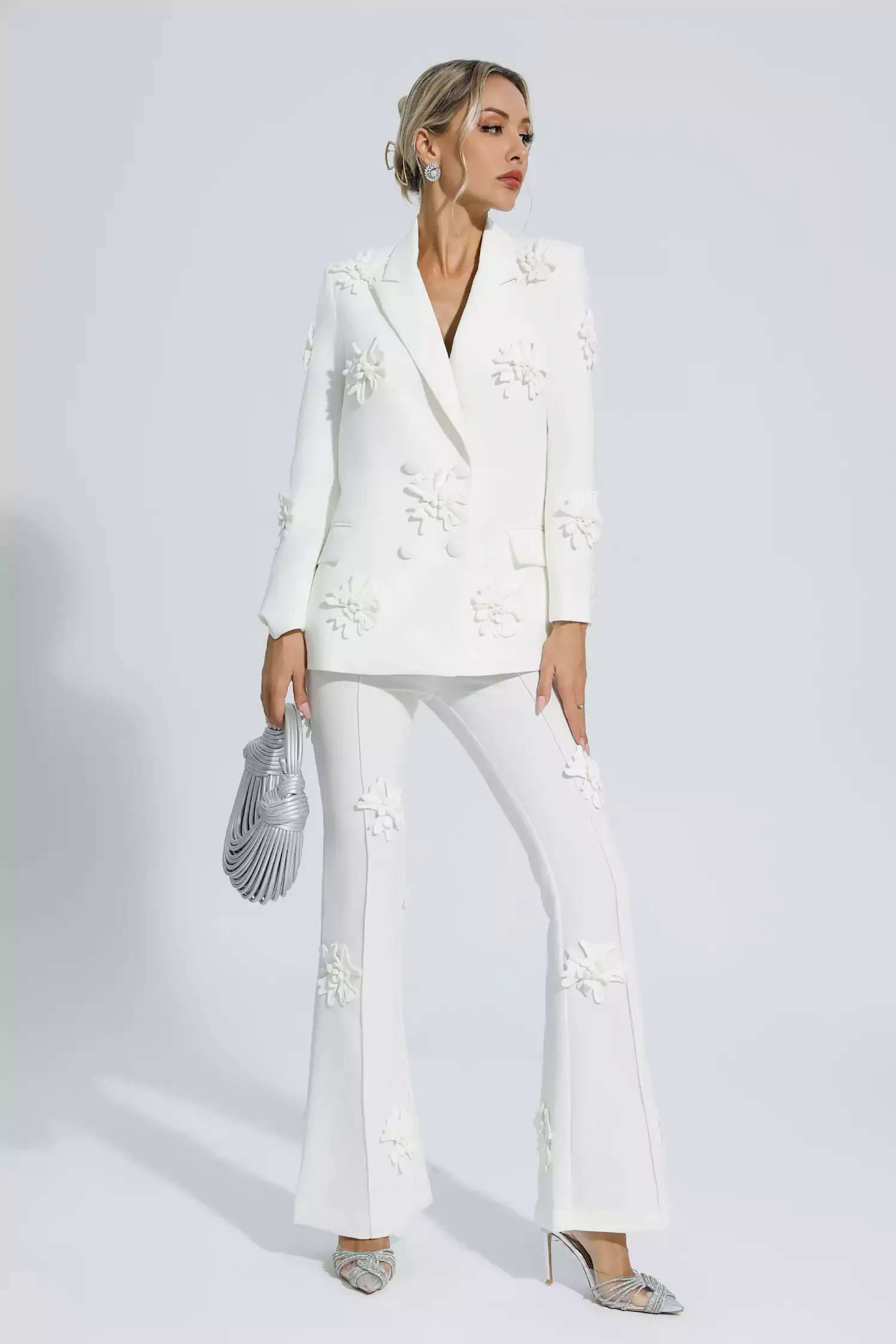 Ari White Jacquard Floral Blazer Set Ari White Jacquard Floral Blazer Set