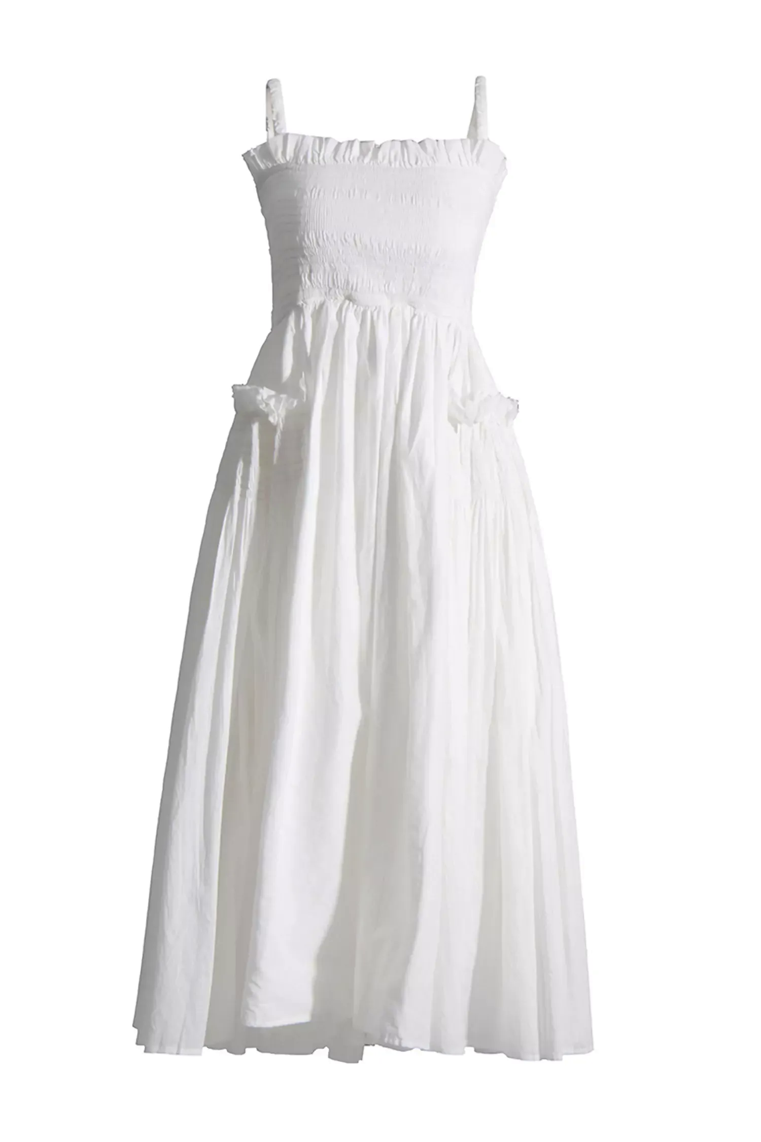 Adele White Slip Midi Dress Adele White Slip Midi Dress