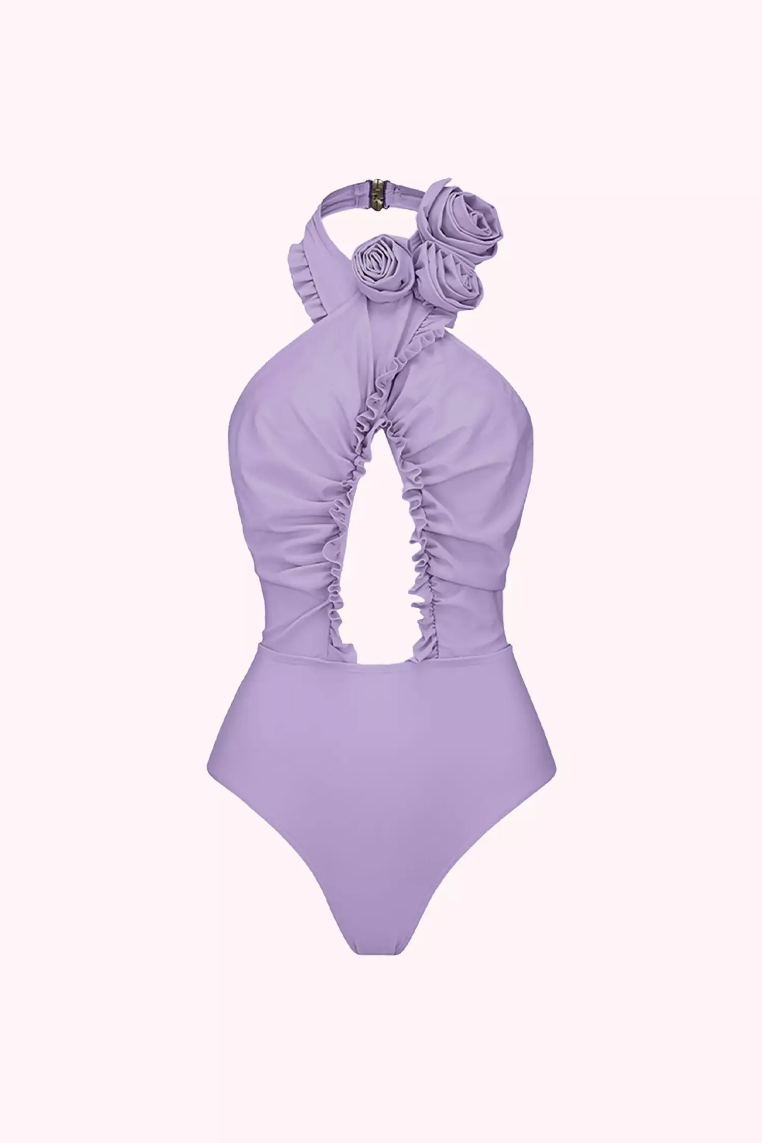 Dalia Purple Floral One Piece Swimwear