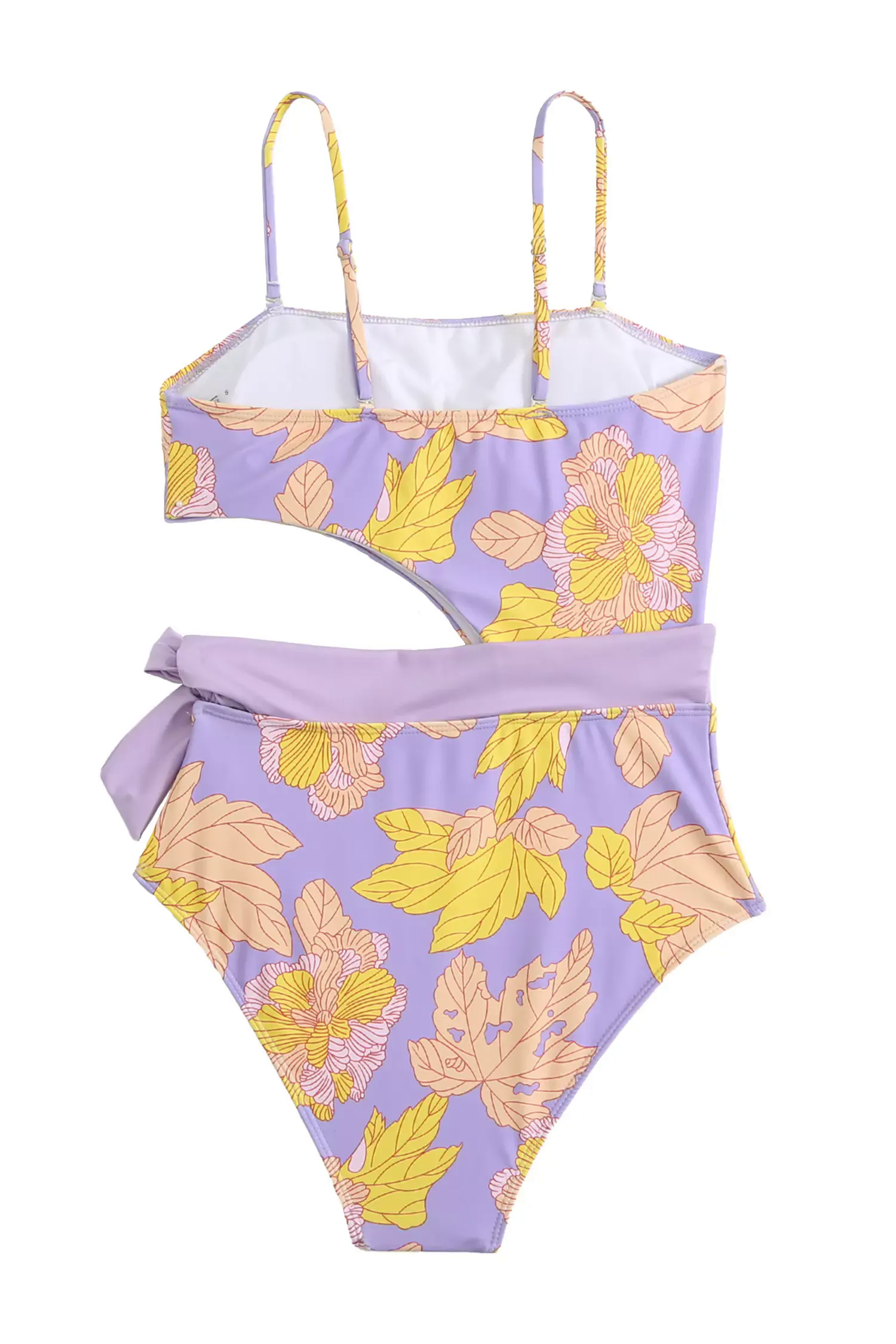 Salma Purple Flower Printed Swimwear Salma Purple Flower Printed Swimwear