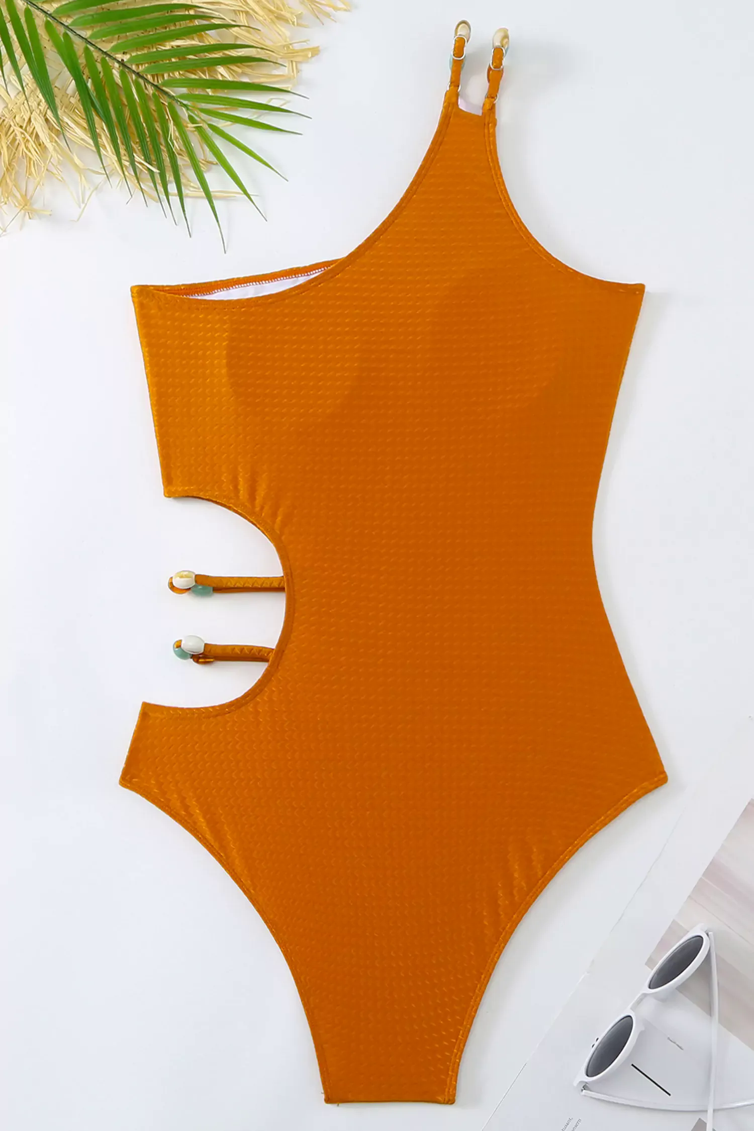 Zola Orange One Shoulder Swimwear Zola Orange One Shoulder Swimwear