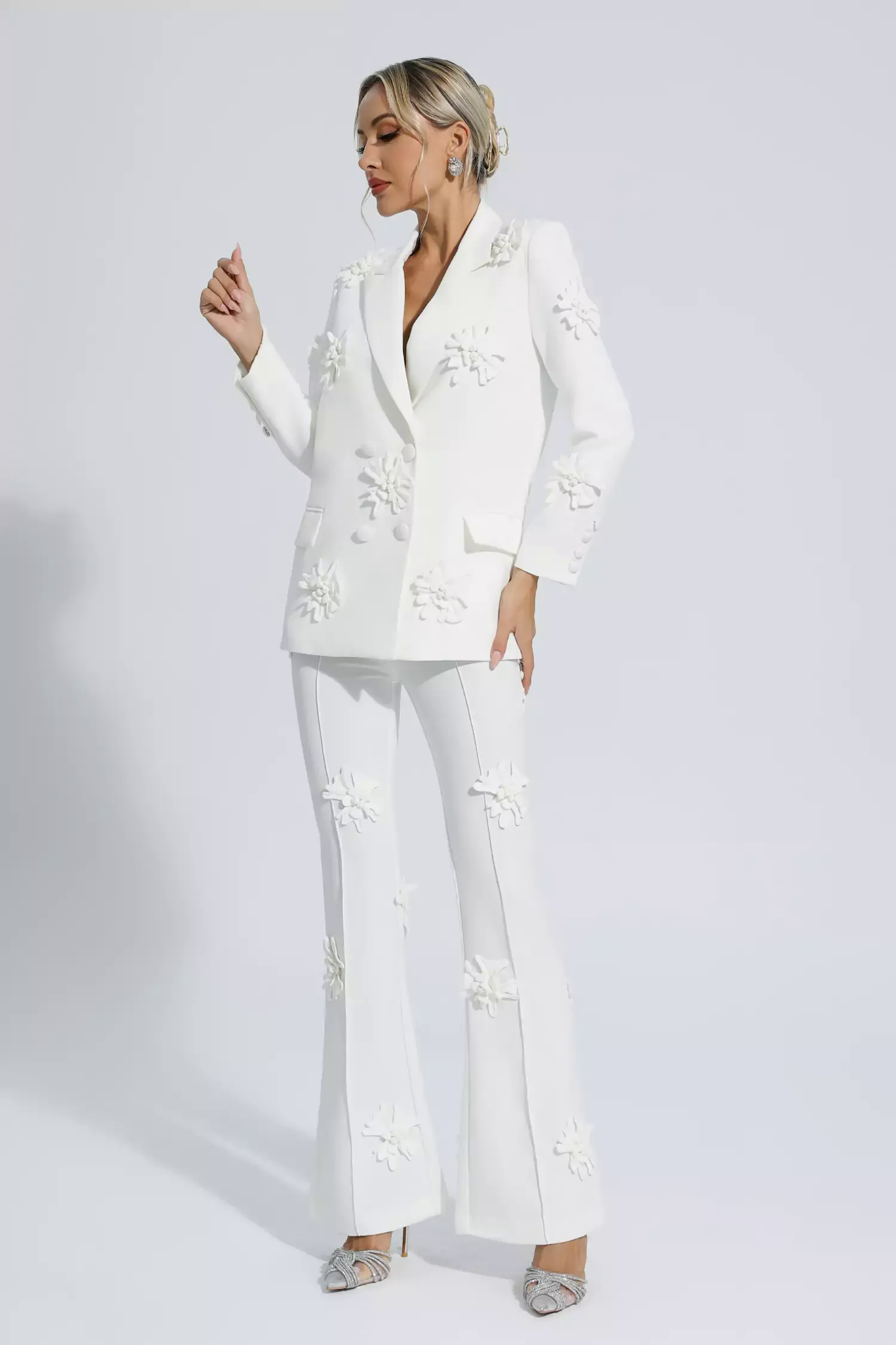 Ari White Jacquard Floral Blazer Set Ari White Jacquard Floral Blazer Set